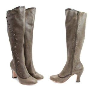 John‎ Fluevog Miracles Lourdes Olive Boots Women Size 7